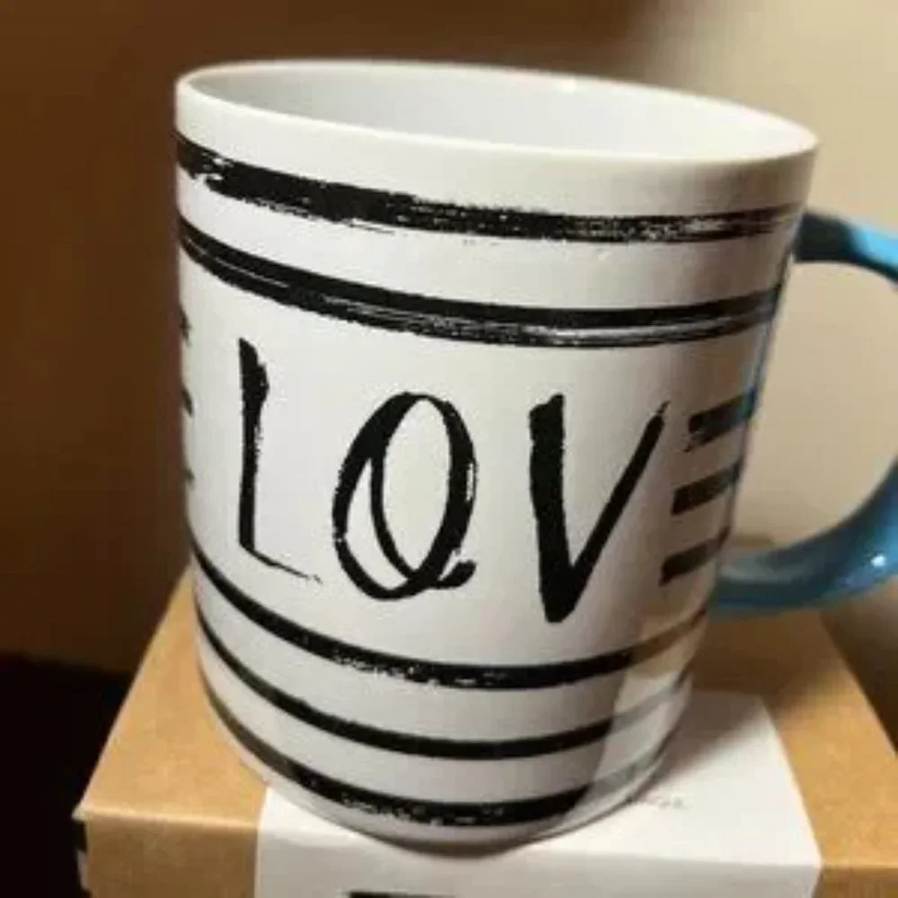 Love Mug by‎ Wit & Whim Large Ceramic with Box (New)